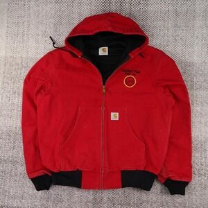 Carhartt Red Duck Canvas Active Jacket Western Feed Mills Inc Workwear XL